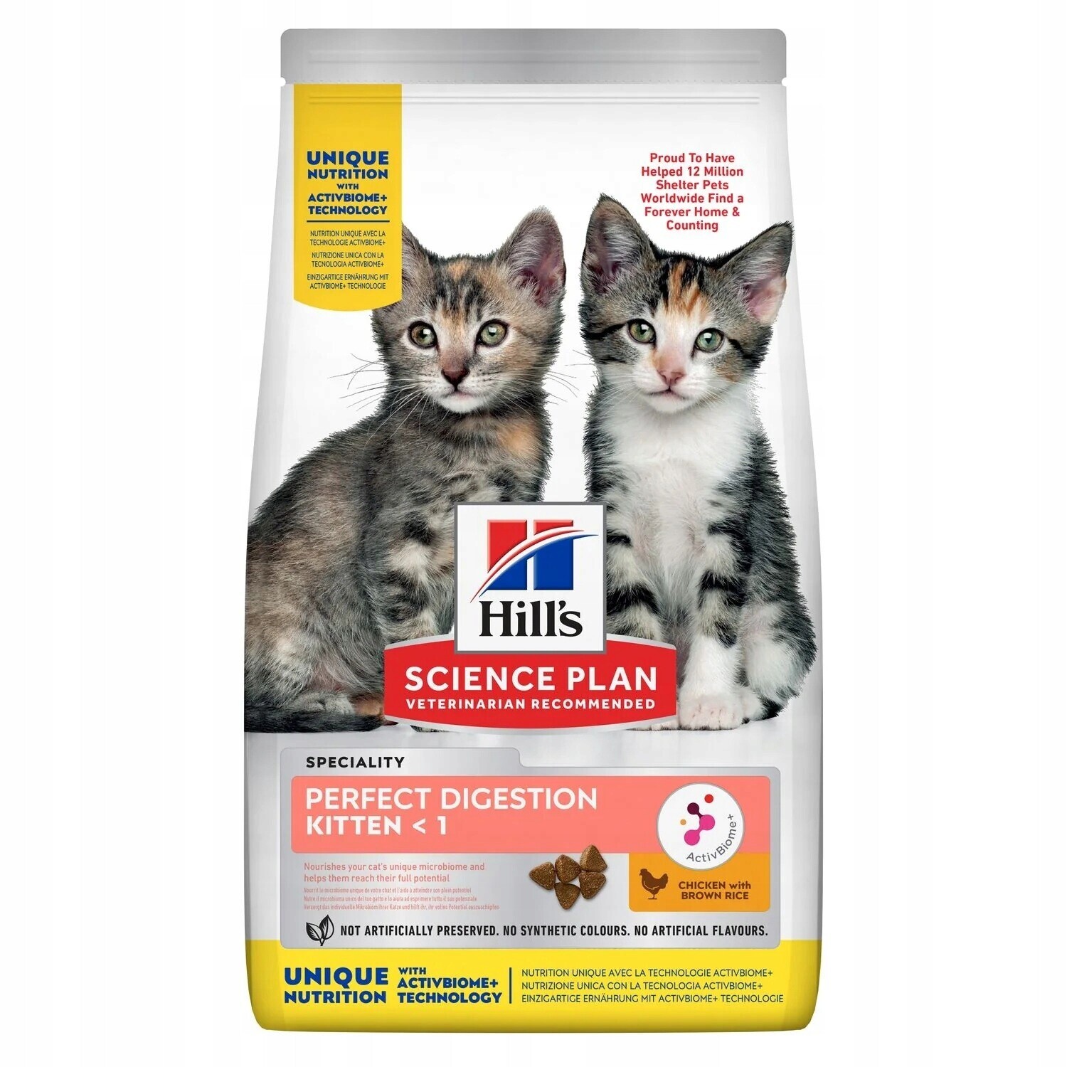 Hill's Perfect Digestion Kitten krmivo pro koťata, kuře 1,5 kg