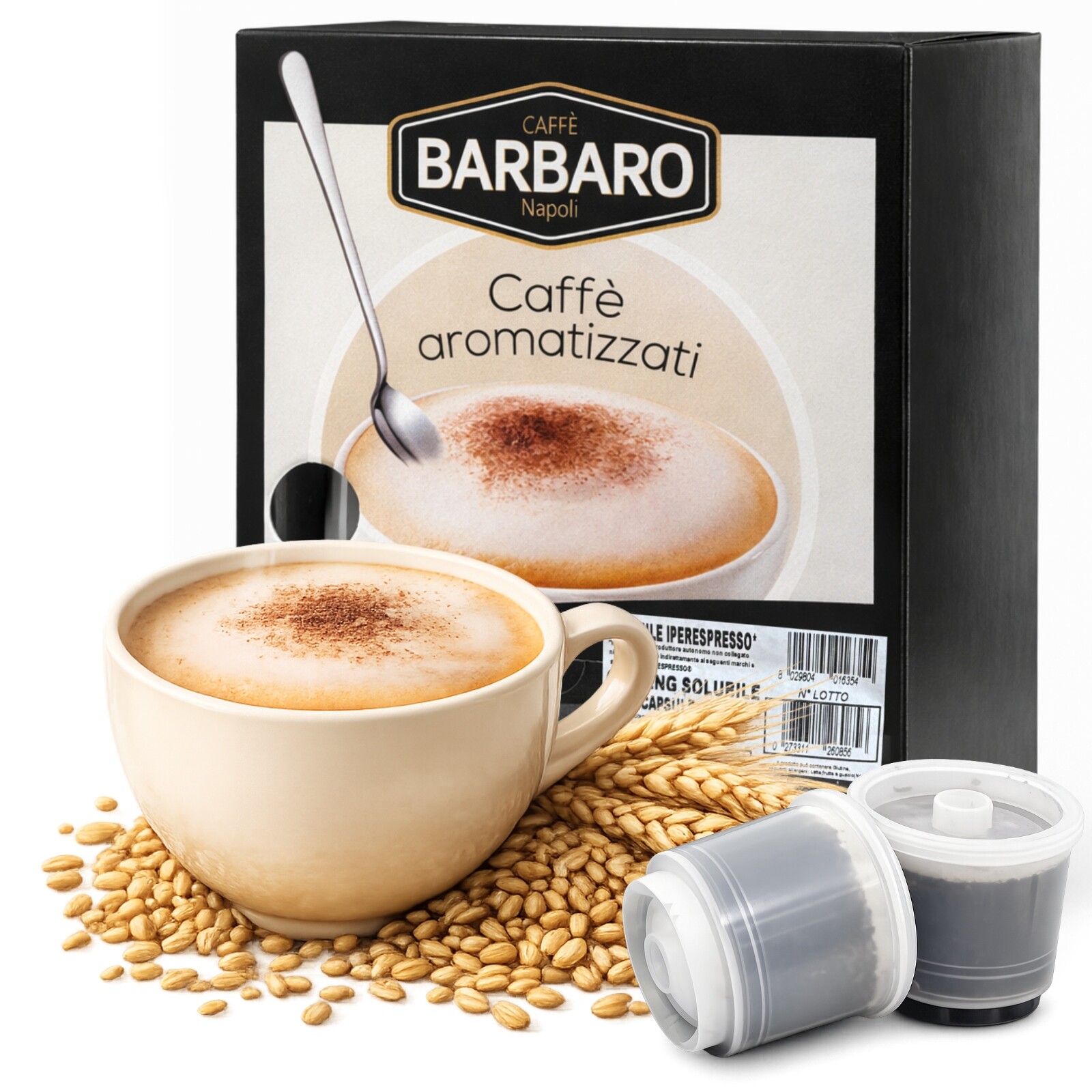 Kapsle pro Illy IperEspresso Caffè Barbaro Orzo 60 Ks Káva Obilná