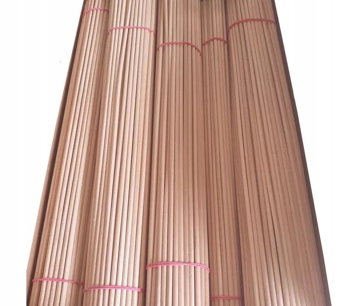 2X Tyčinky Na Bramborovou Vatu 30 CM Hladké Buk 100 Kusů