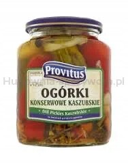 Provitus Kašubské konzervované okurky 640 g