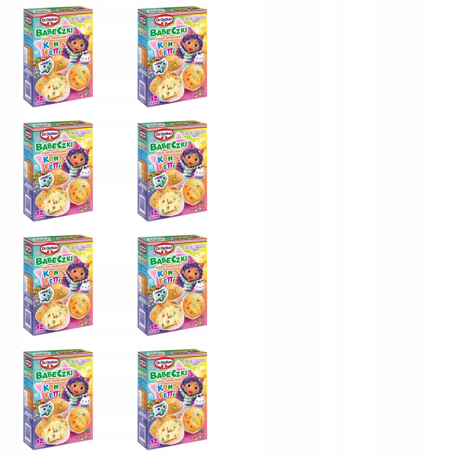 8 x 300 g Dr. oetker konfetové muffiny gabi