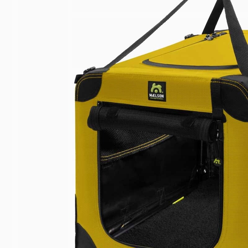 Látková klec Soft Kennel SK72 (72x51x51 cm) žlutá značky Maelson