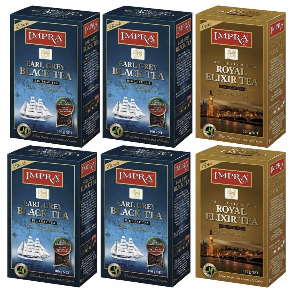 Impra čaj čaj Set černých čajů 2xGOLD 4xEARL Grey 800G