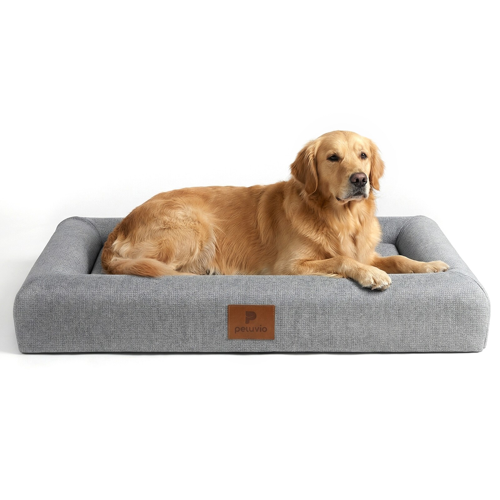 Pelíšek pro velkého psa Pěna Memory, odnímatelný potah Peluvio Kibi L