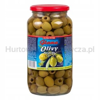 Španělské Figaro zelené olivy bez pecek ve slaném nálevu 935 ml