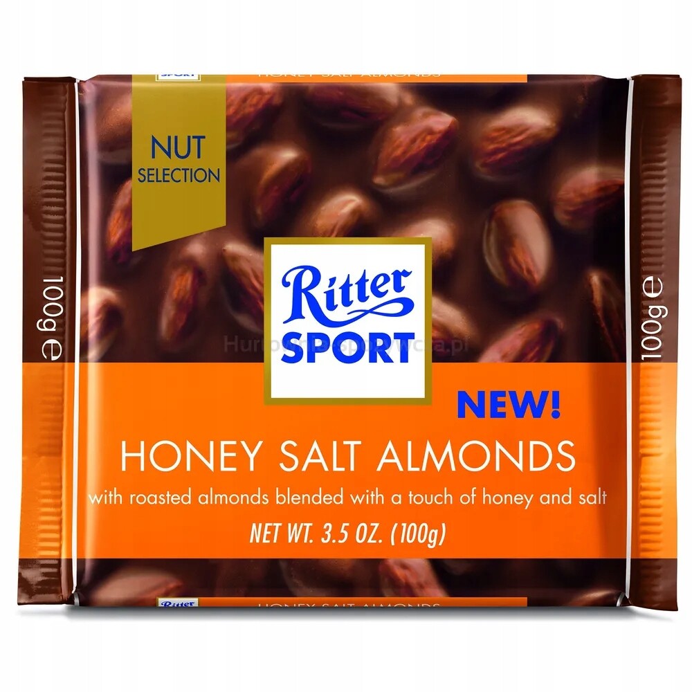 Ritter Sport Čokoláda s celými solenými mandlemi