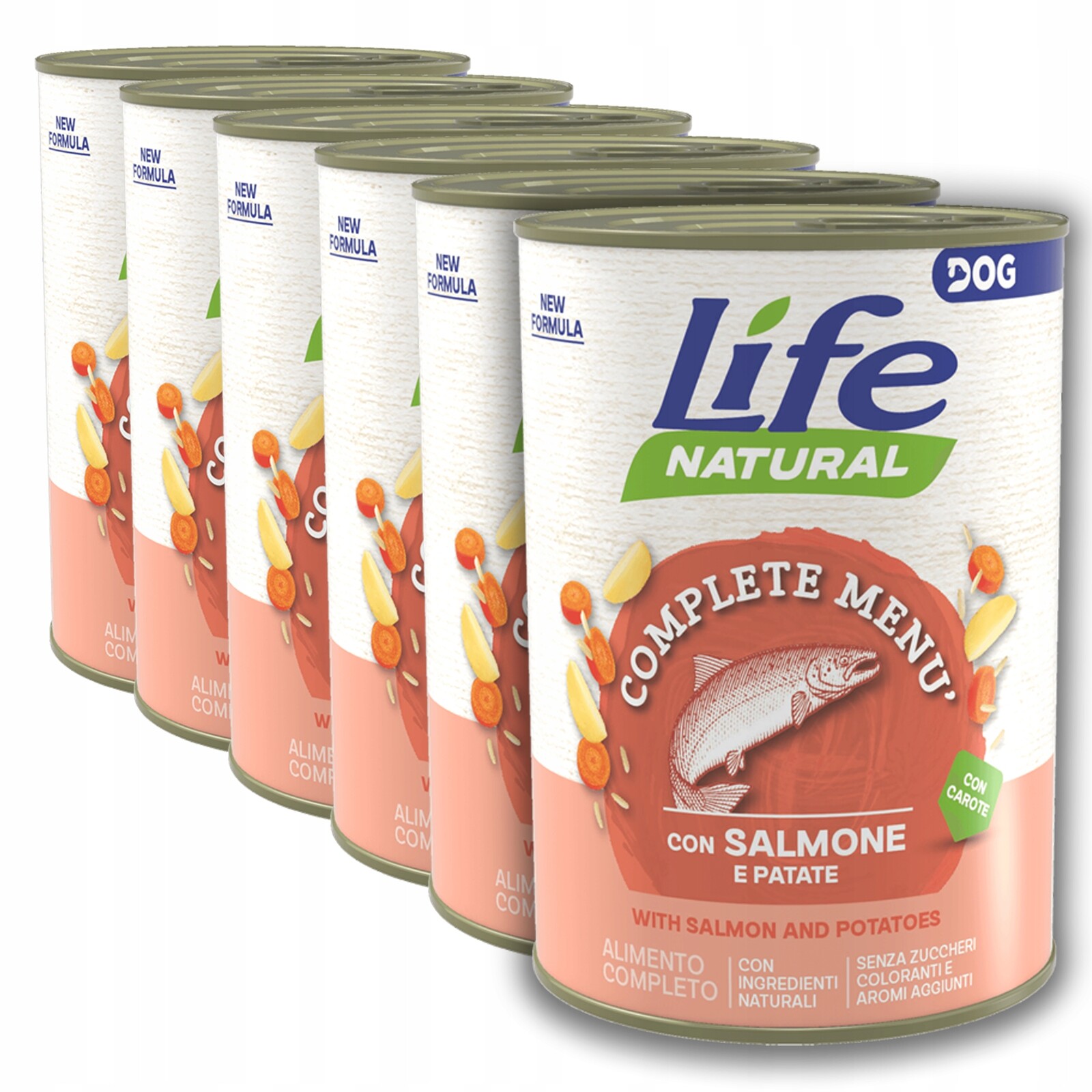 Life Dog Monoprotein Krmivo pro psa konzerva 400 g Set 6x400 g Losos