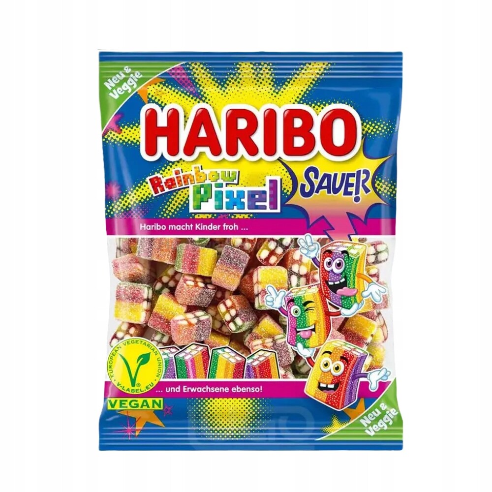 Želé Bonbony Haribo Rainbow Pixel 160 g