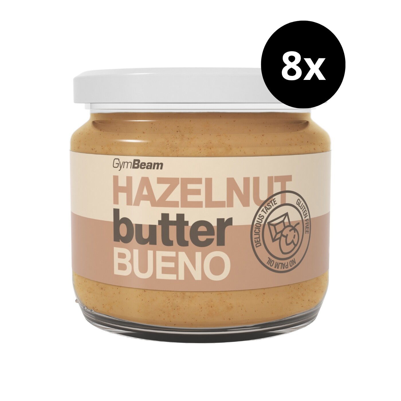 Lískooříškový krém s bílou čokoládou Hazelnut Bueno 8x340g GymBeam