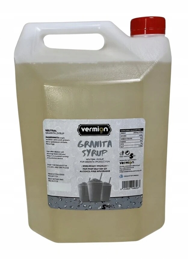 Granita Sirup báze koncentrát Vermion Deluxe Foods Slush Syrup 5 kg