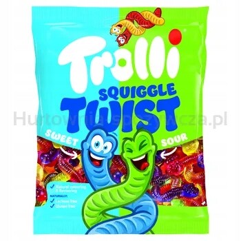 Trolli Squiggle Twist Želé Bonbony s ovocnou příchutí 100 g