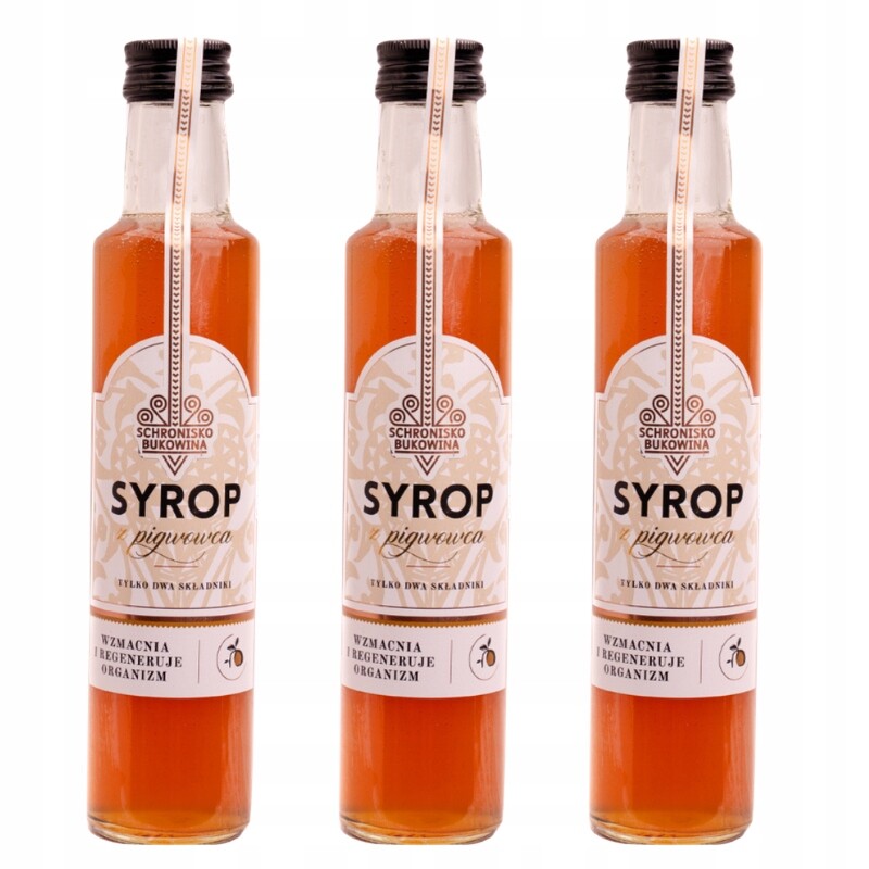 Přírodní kdoulový sirup 250 ml Schronisko Bukowina Přírodní jednoduché složení