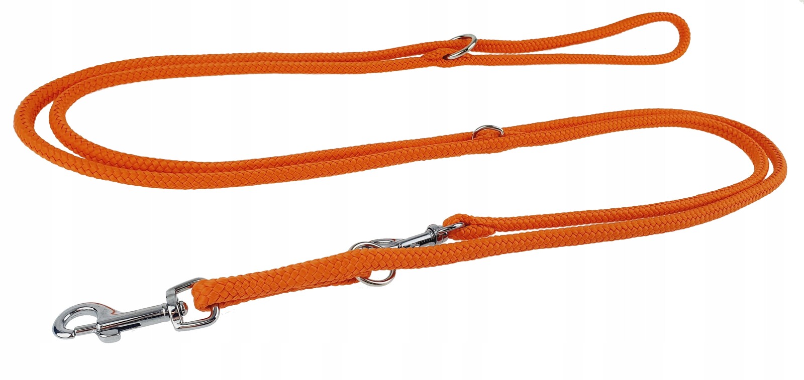 Champion Vodítko pro psa Šňůra Nastavitelná 5 m/0,6 cm Oranžová