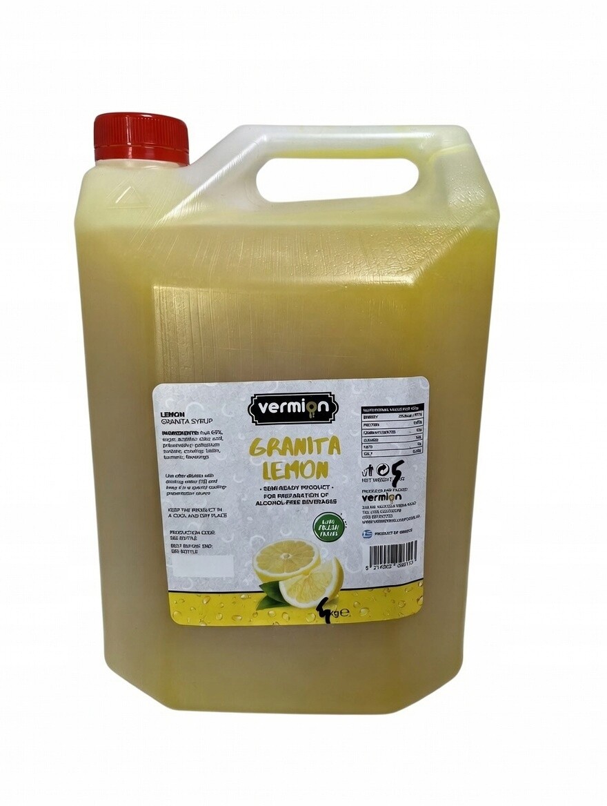 Granita Citron sirup koncentrát Vermion Deluxe Food Slush Lemon 5 kg