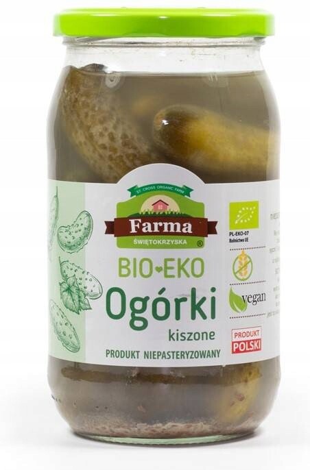 Kysané okurky Bio 700 g 1100 g Farma Świętkorzyska