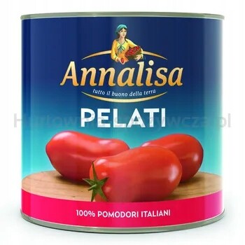 Rajčata Pelati celá oloupaná 2,5 kg Annalisa