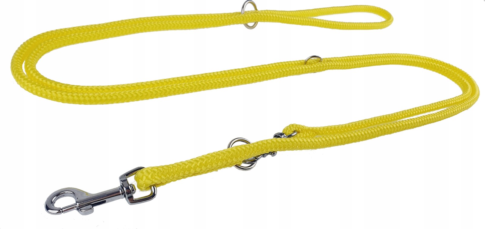 Champion Vodítko pro psa Šňůra Nastavitelná 5 m/0,6 cm Žlutá