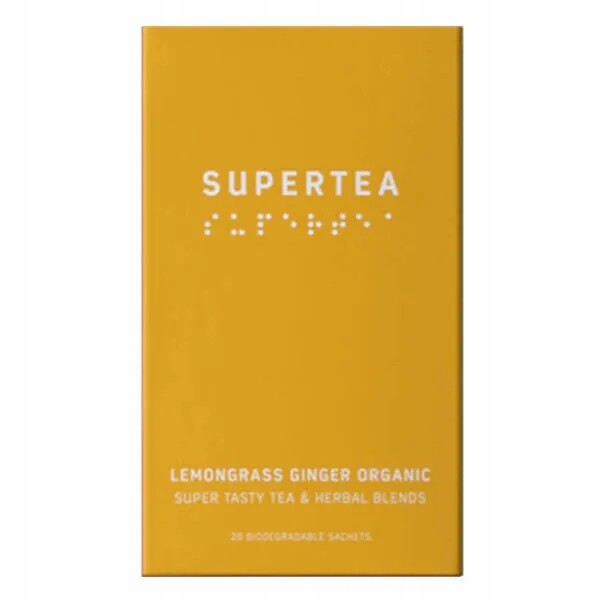 Čaj Supertea lemongrass ginger organic 20 sáčků