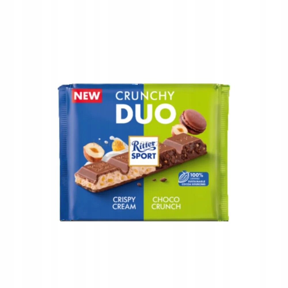 Ritter Sport Čokoláda Duo Crunchy 218 g