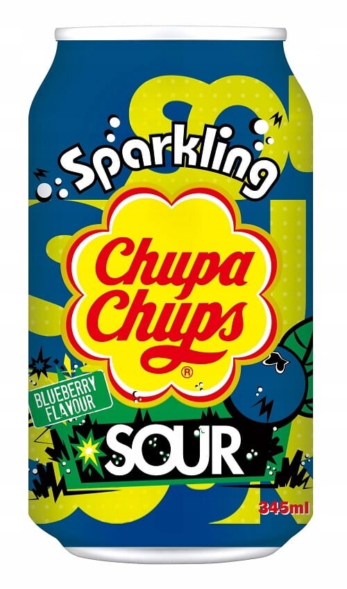 Chupa Chups Borůvka Kyselá Jahoda Kyselý Sycený Nápoj 12 x 345ml