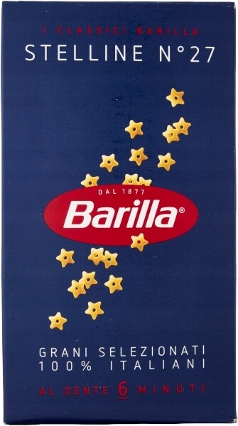 Barilla Těstoviny Stelline N.27 – Malé hvězdičky 16x500 g