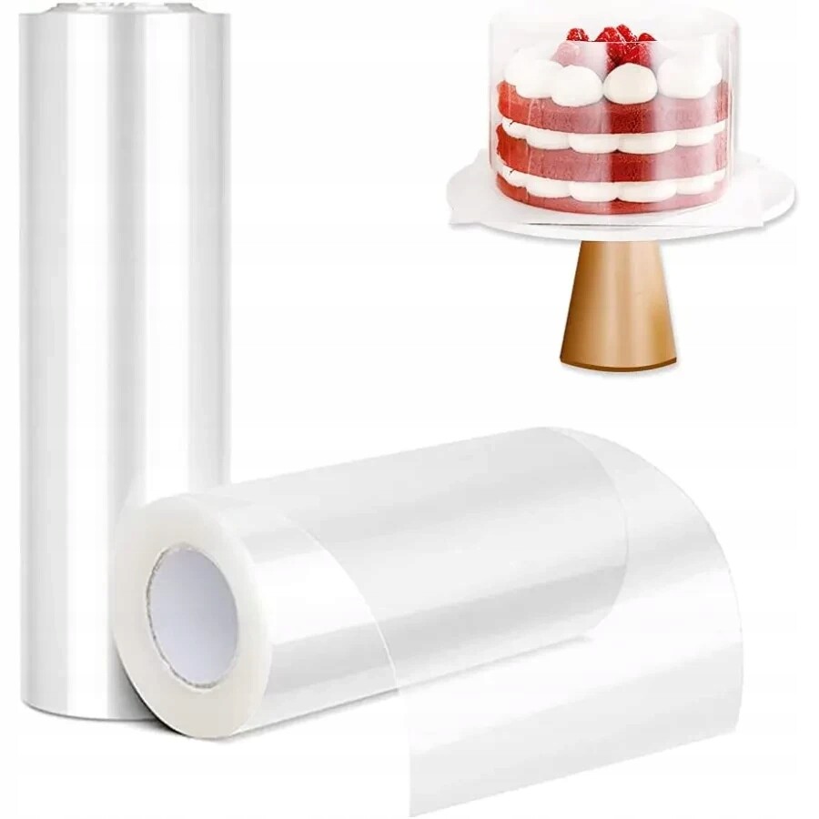 2x Fólie na okraje dortů 16 cm 10 m Fólie v pásech Pásky fólie na okraje Páska
