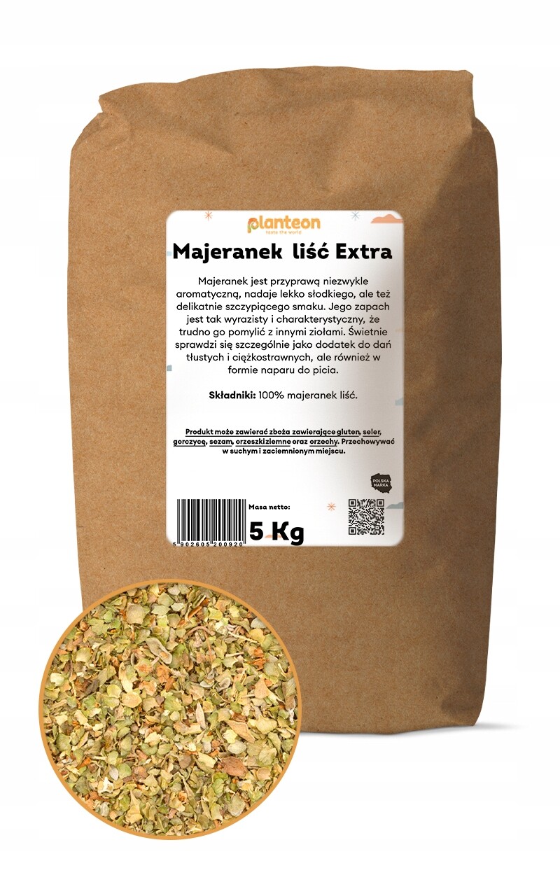 Majoránka list Extra 5 kg majoránka v listu sušené listy bez chemie