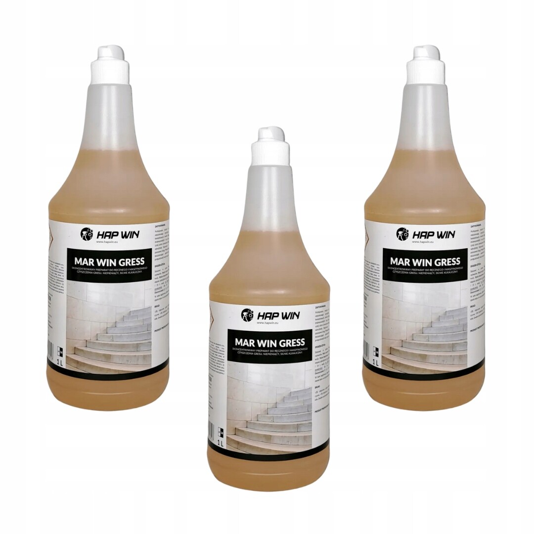 Sada 3-PACK Hap Win Mar Win Gress Koncentrát Na Mytí Podlah 1 L