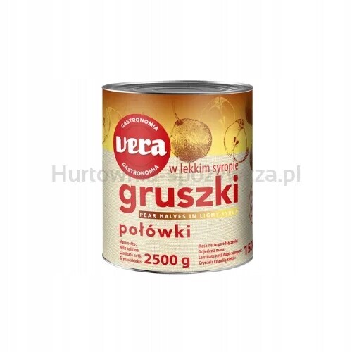 Vera Hrušky půlené v sirupu 2500/1500 g