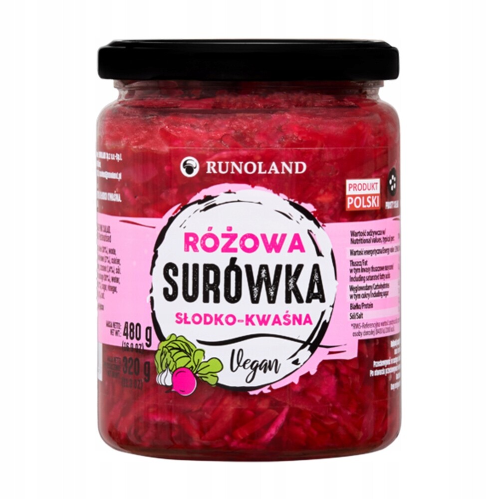 Růžová sladkokyselá bezlepková surovina 480 g Set: 6 ks