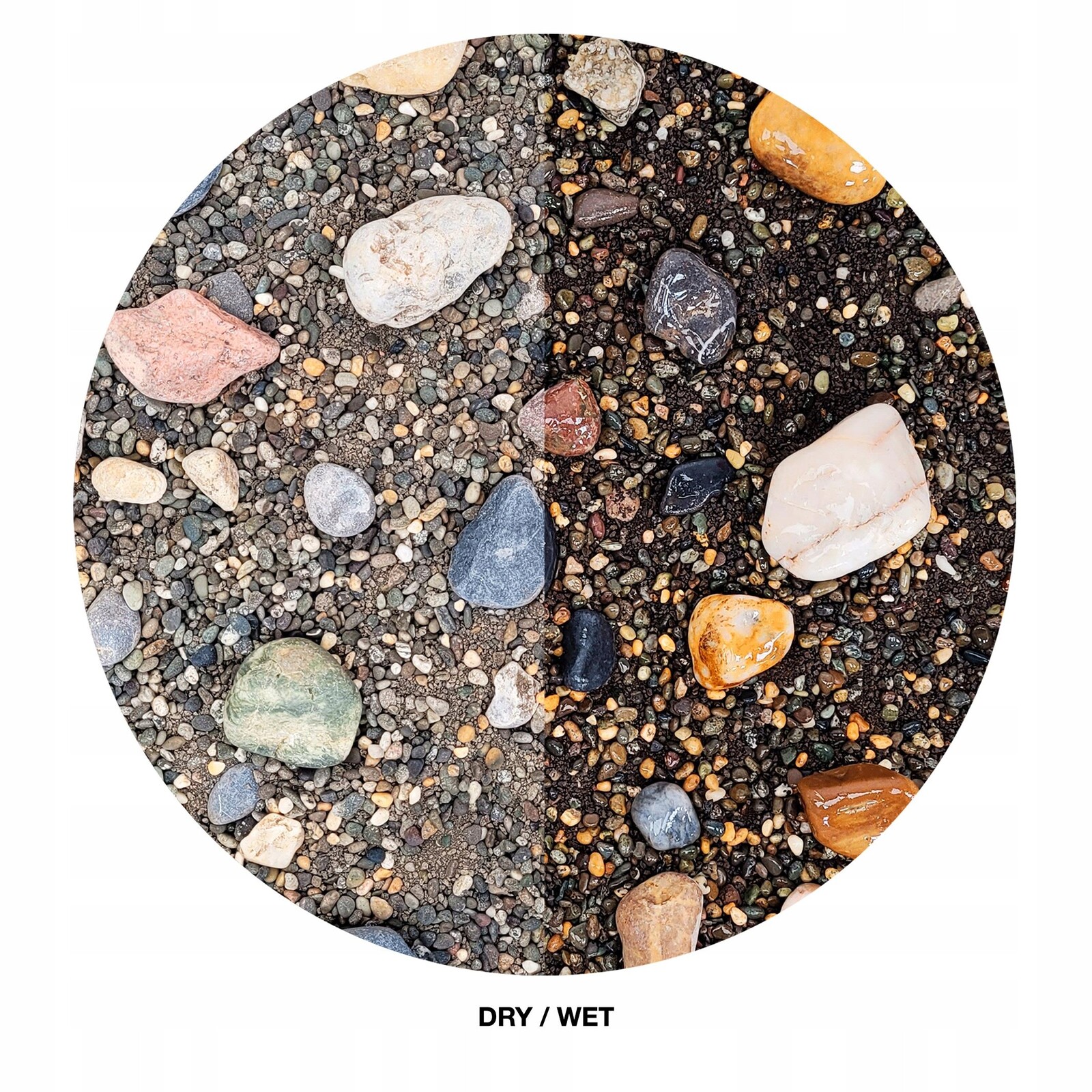 Říční Podklad Ledovcový Glacier Riverbed 0,1-5 CM 2 Kg Pro Akvárium