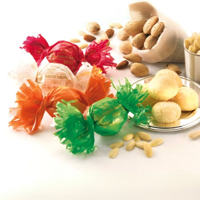 Italské klasické Amaretti na bázi mandlí a meruňkových semínek, bezlepkové