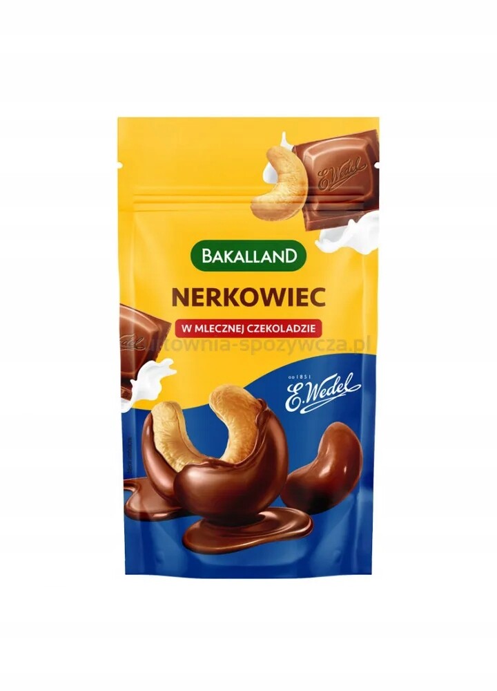 Kešu v mléčné čokoládě, Bakalland, 75 g
