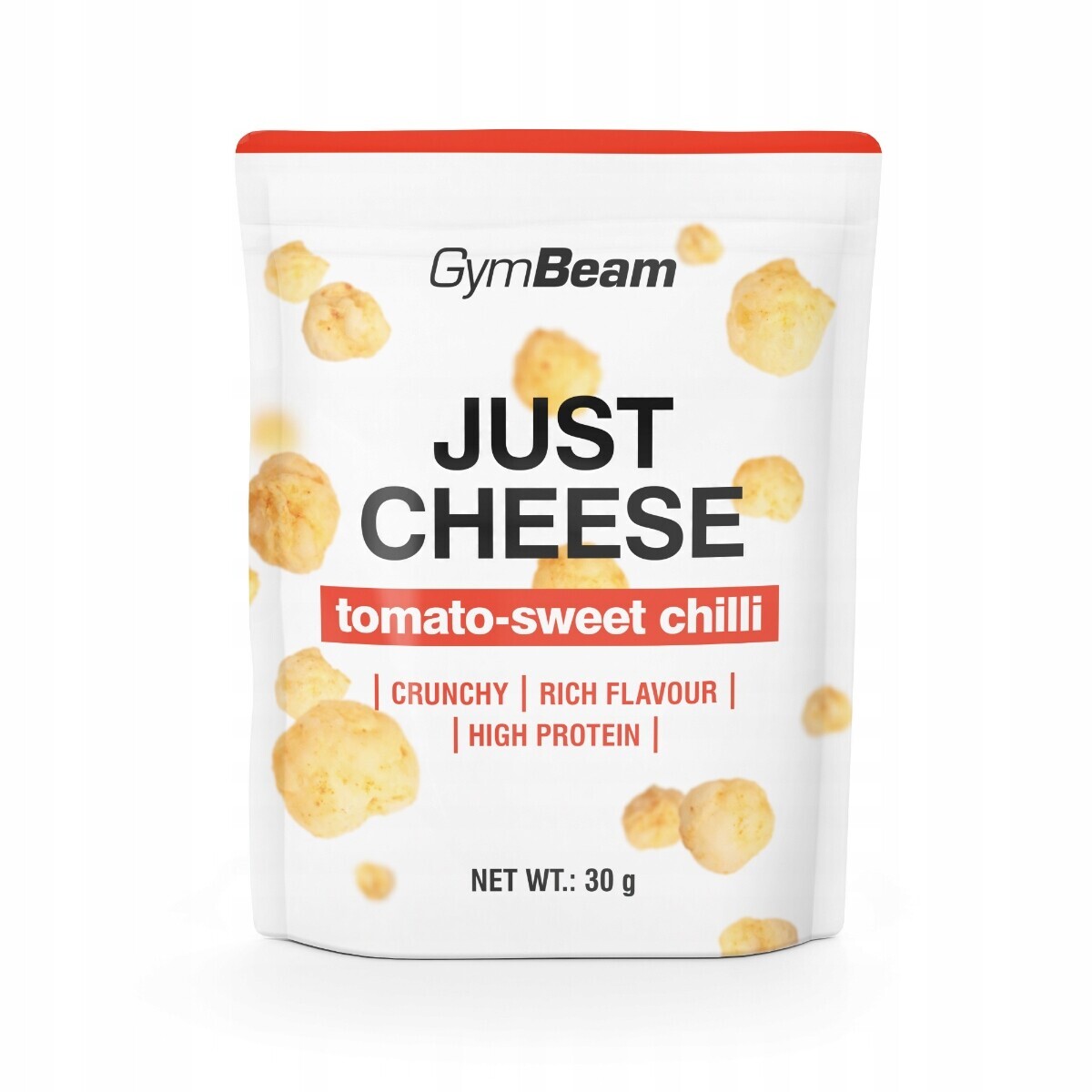 Just Cheese Křupavá Svačinka Přesnídávka Bez Lepku GymBeam 8 x 30 g chilli