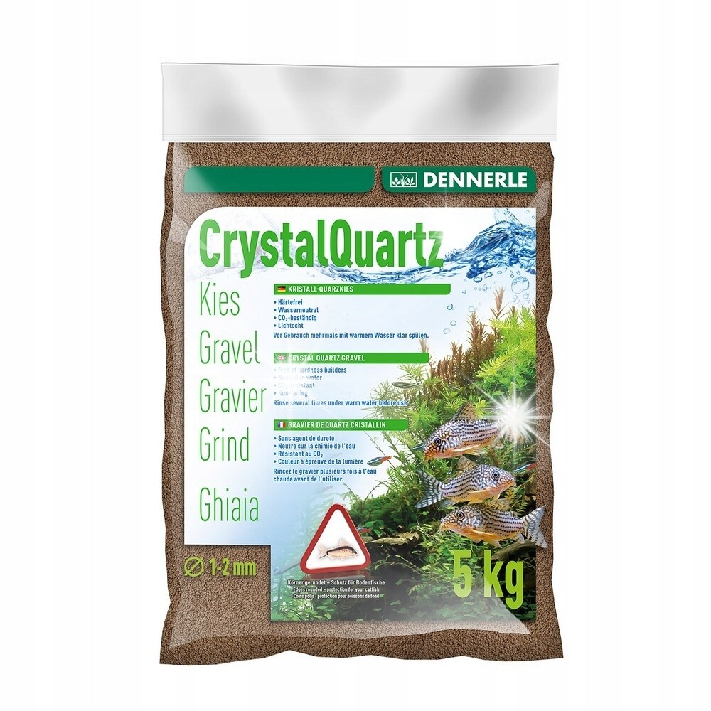Dennerle Kristall-Quarz 1-2 mm tmavě hnědý 5 kg