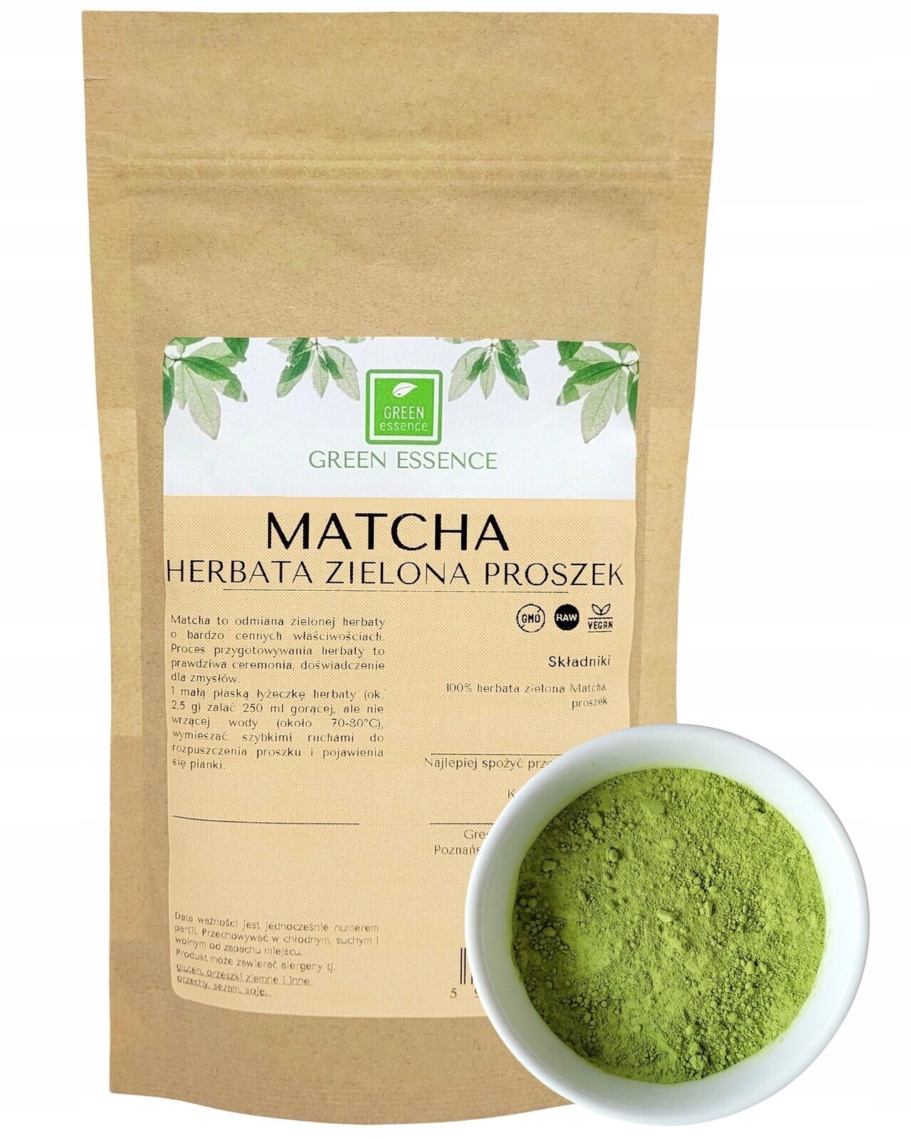 Matcha Čaj pro každodenní použití na latte tradiční zelený 500 g