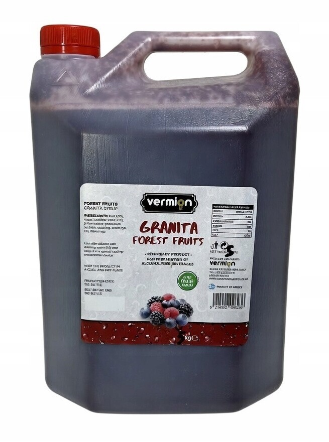 Granita Lesní ovoce koncentrát Vermion Deluxe Foods Slush Forest Fruit 5 kg