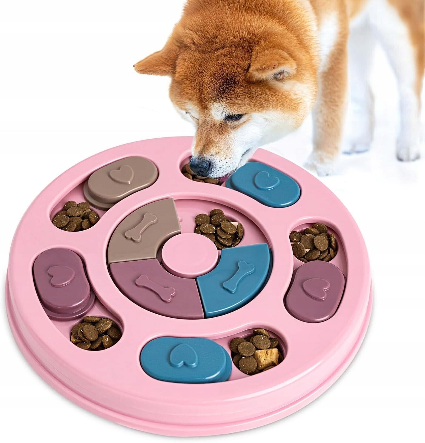 Interaktivní Logická Hračka Pro Psy Miska Pro Zvířata Na Pamlsky Růží