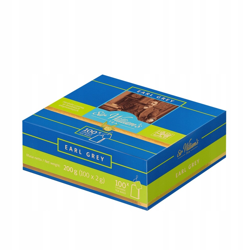 Sir William's Tea Earl Grey 100 sáčků