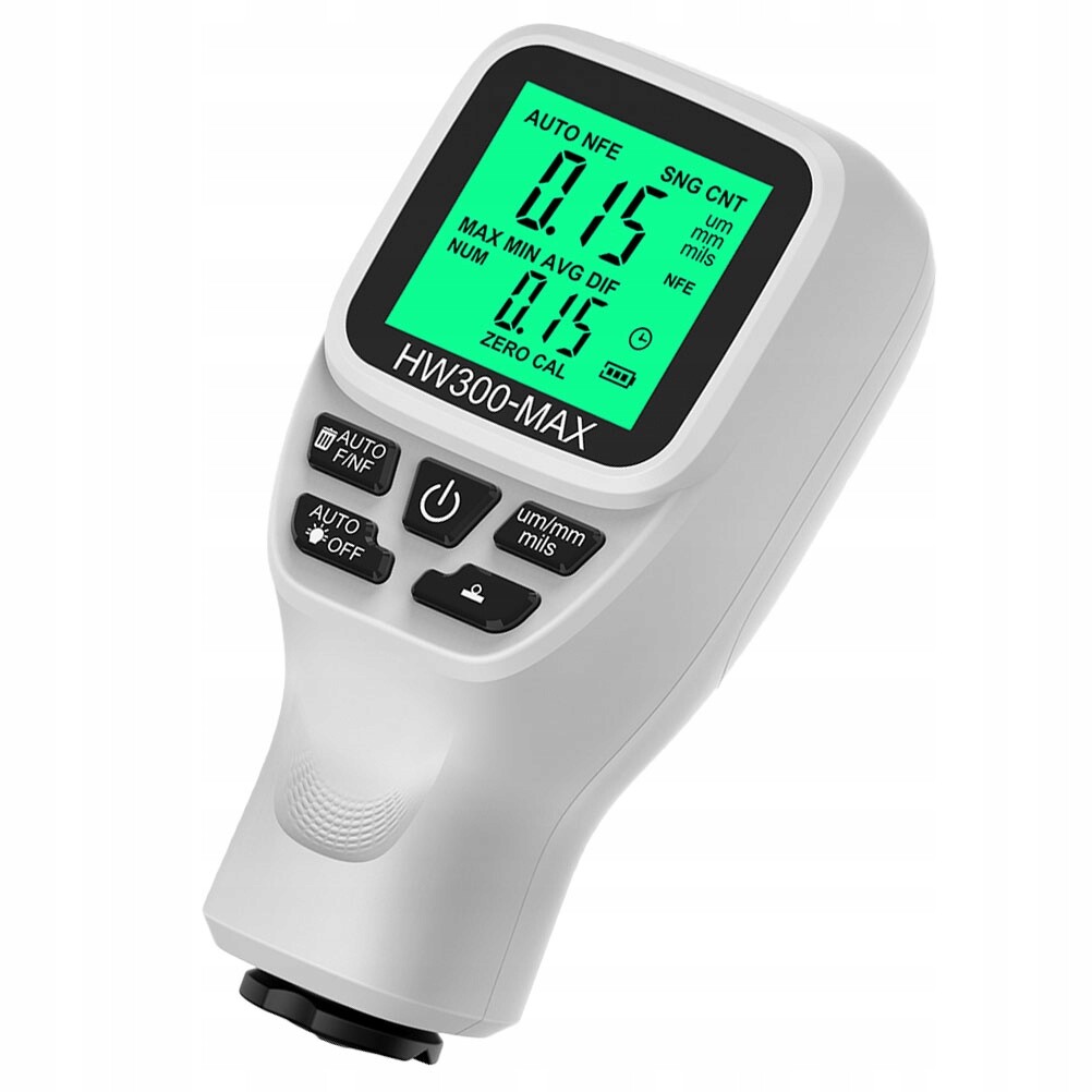 Digitální Měřič Tloušťky Povlaku Pro Auto, Bílý