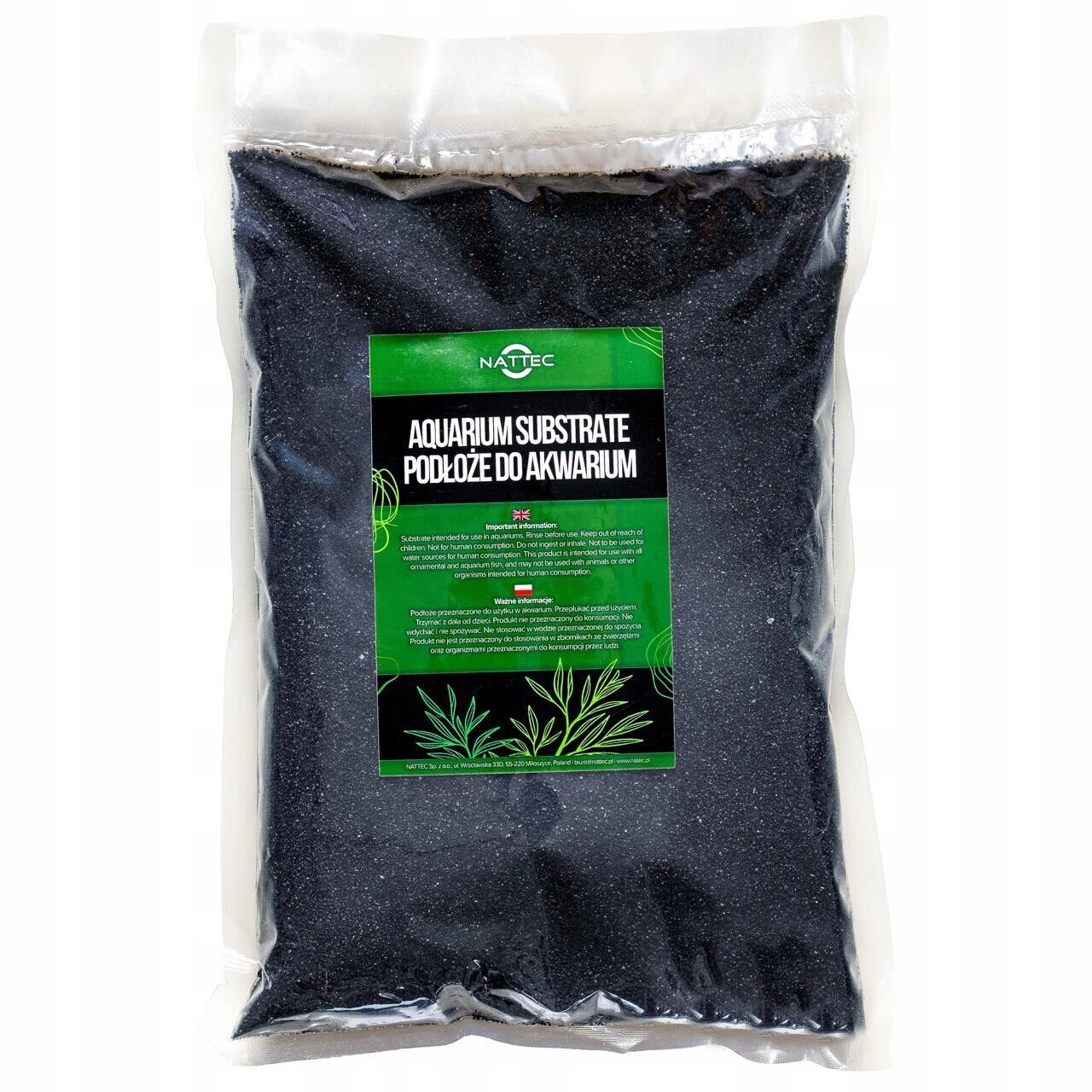 Přírodní Písek Hawai Černý 0,4-0,8 MM 5 Kg Substrát Pro Akvárium