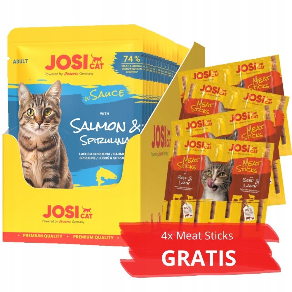 Josera JosiCat Losos v Omáčce 28x85g Dárek