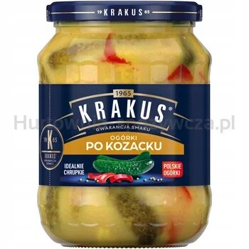 Krakus Konzervované kozácké okurky 670 g