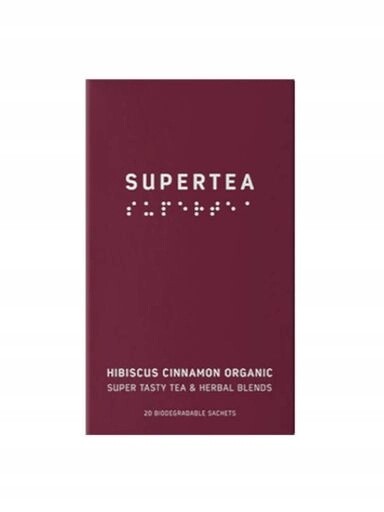 Čaj Supertea hibiscus cinnamon organic 20 sáčků
