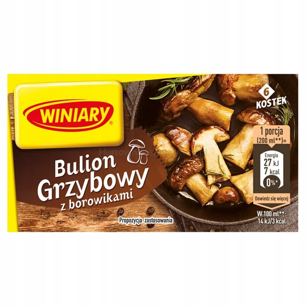 Winiary Houbový vývar s hříbky 60 g (6 kostek)