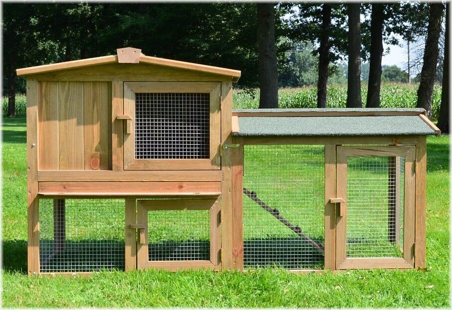 Domeček dřevěná klec králíka morčete křečka výběh fretky 100 cm