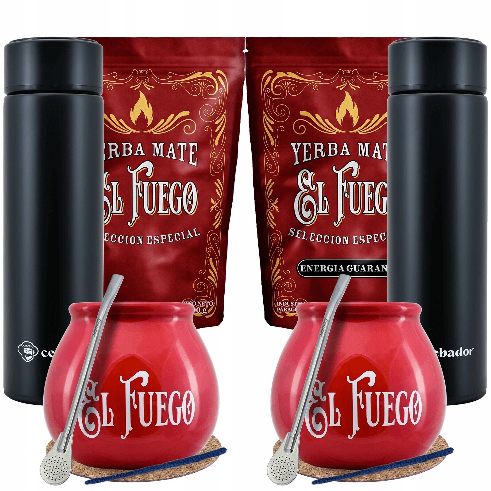 Sada Yerba Mate Pro Dva Termoska Led, tykva a bombilla 2x500g 1kg