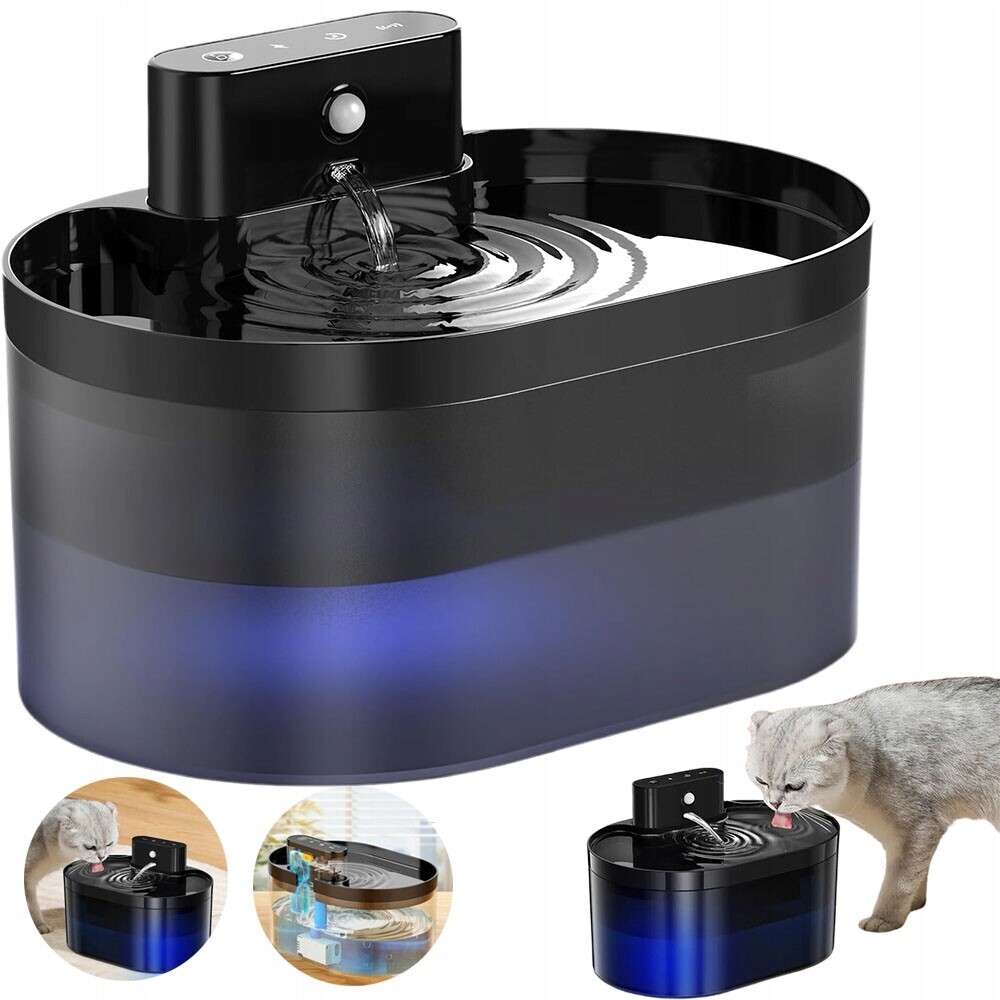 Inteligentní Fontána 2600 Mah Pro Zvířata Se 3 Režimy Provozu