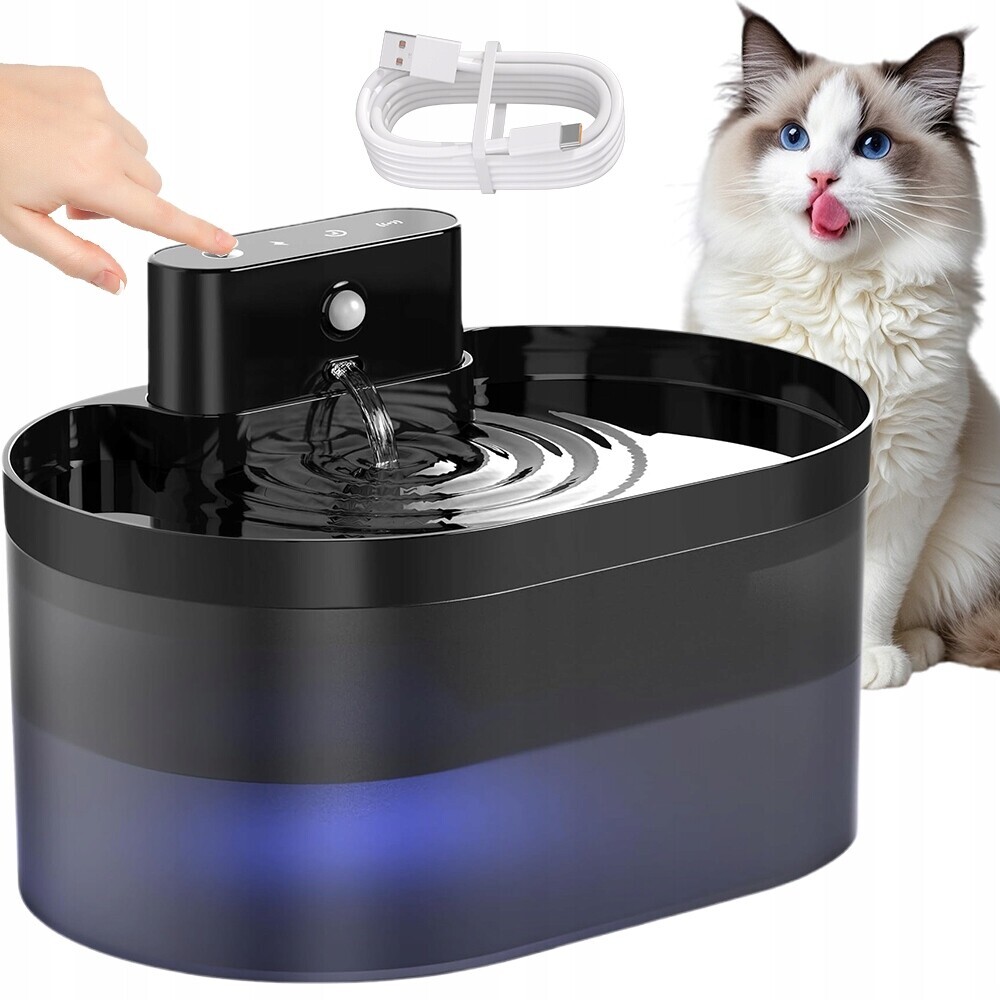 Usb Napáječka Pro Kočky Akumulátorová 2.2 L S 4VRSTVOU Filtrací