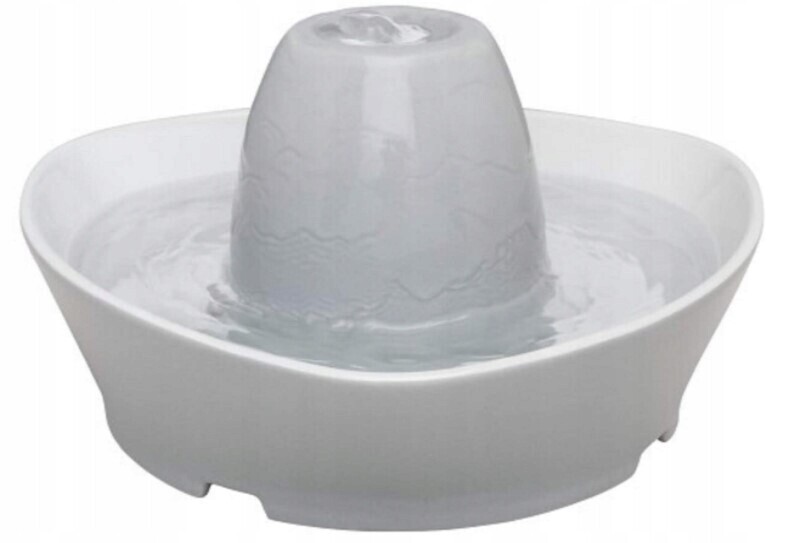 Keramická napáječka fontána na pití PetSafe šedá 1,8 l pro malé psy